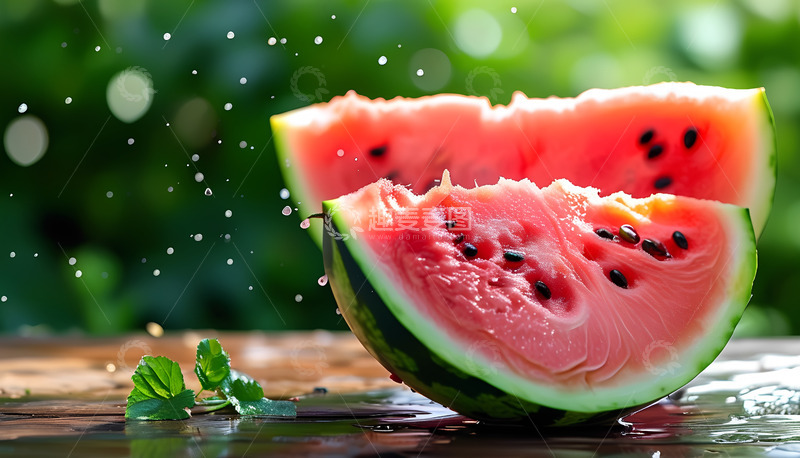 高清大图下载【趣麦麦图】西瓜红色夏天
