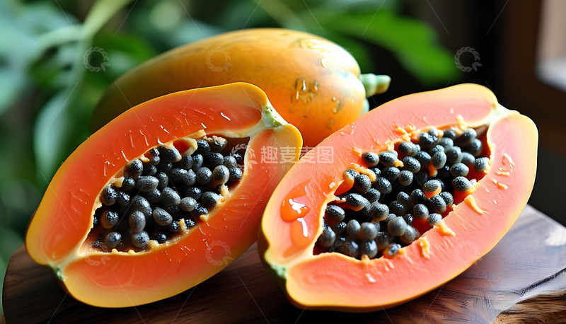 高清大图下载【趣麦麦图】木瓜黄色水果