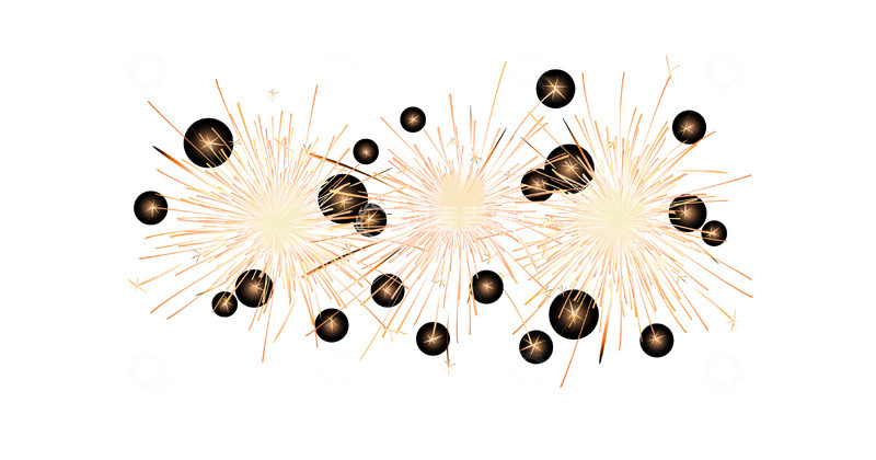源文件下载【趣麦麦图】夜空中的金色庆典之花