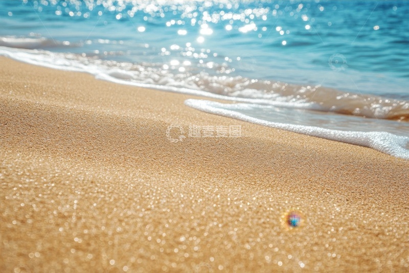 高清大图下载【趣麦麦图】大海沙滩沙地