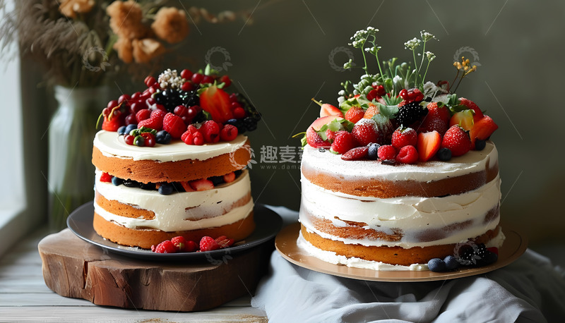 高清大图下载【趣麦麦图】草莓蛋糕水果