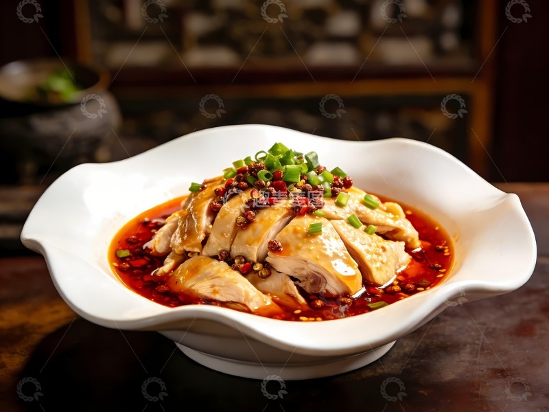 高清大图下载【趣麦麦图】一盘美味的口水鸡