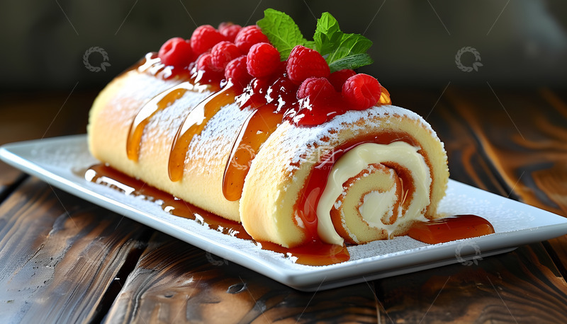 高清大图下载【趣麦麦图】奶油蛋糕水果