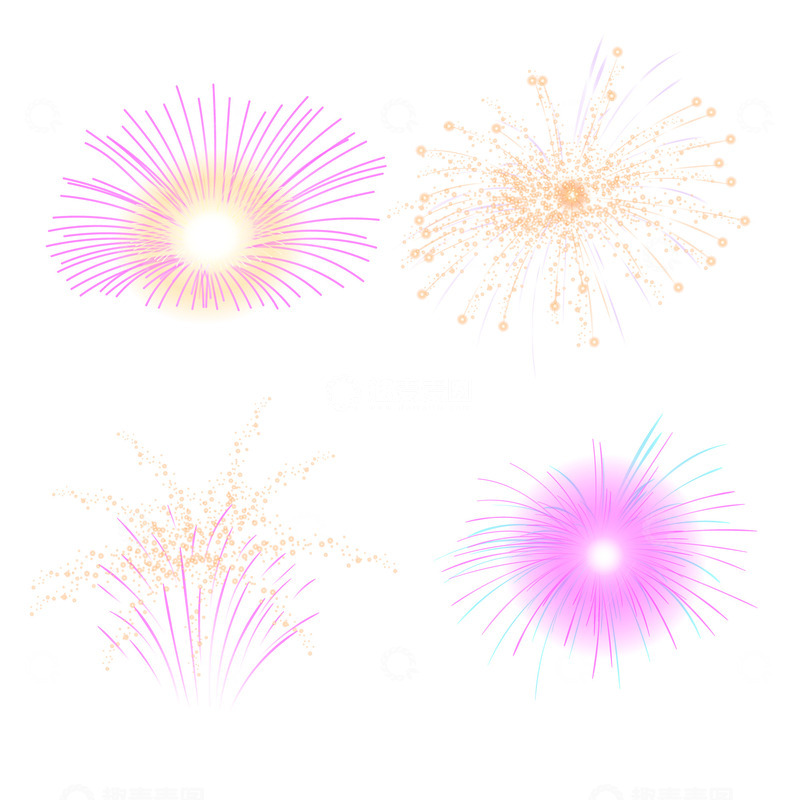 源文件下载【趣麦麦图】绽放的庆典烟火