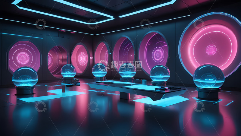 高清大图下载【趣麦麦图】智能全息信息球