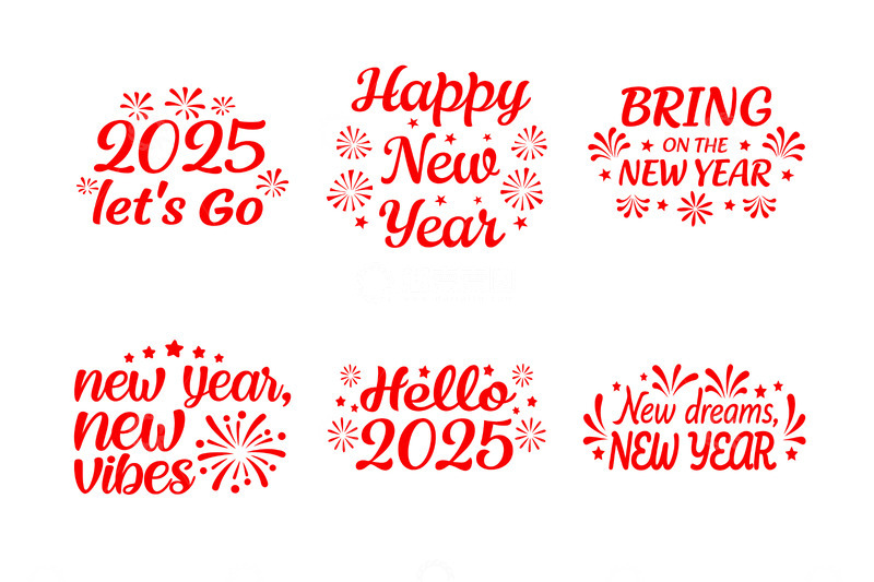源文件下载【趣麦麦图】2025新年红色节日贺卡