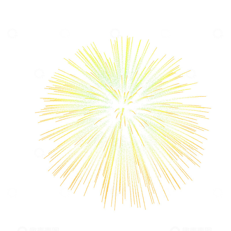 源文件下载【趣麦麦图】-绿黄交织的烟花盛宴