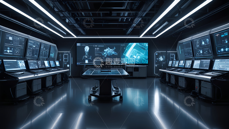 高清大图下载【趣麦麦图】科研设计操控台