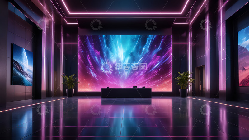 高清大图下载【趣麦麦图】智能化高科技影院