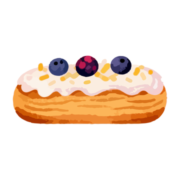 卡通甜点糕点插画设计元素