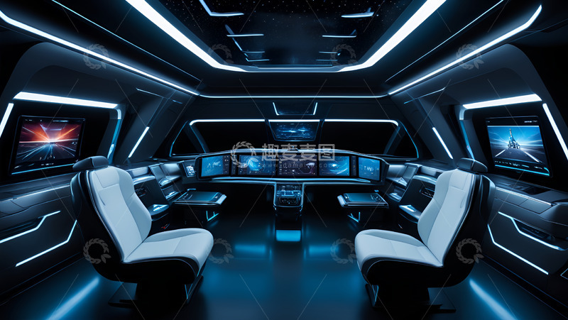 高清大图下载【趣麦麦图】未来科技飞船