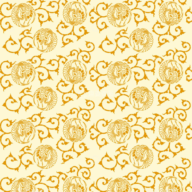 源文件下载【趣麦麦图】卷曲图案连续设计