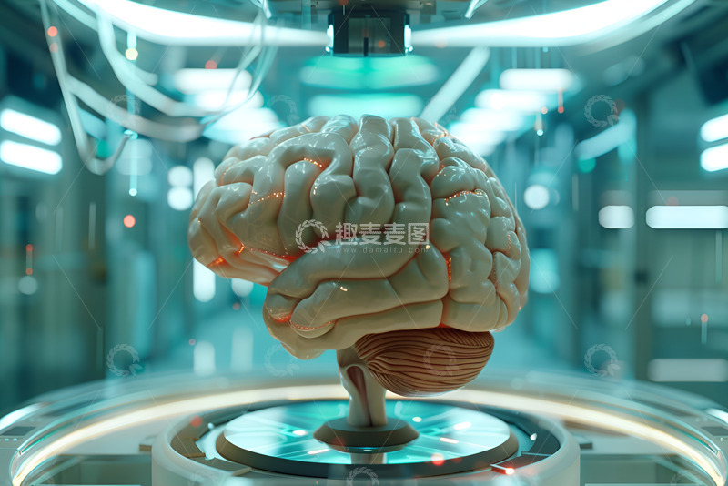 高清大图下载【趣麦麦图】未来科技大脑模型