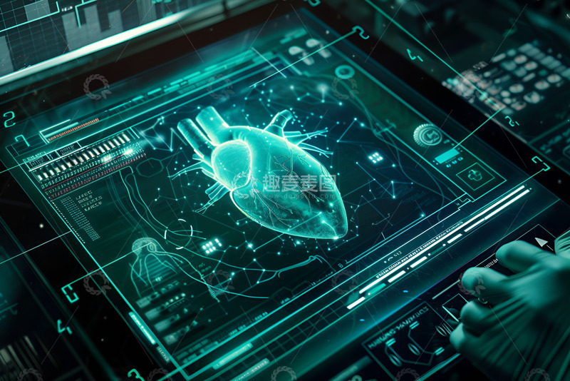 高清大图下载【趣麦麦图】未来科技心脏病研究