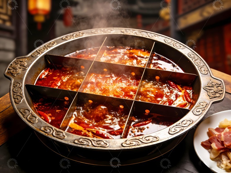 高清大图下载【趣麦麦图】重庆九宫格火锅