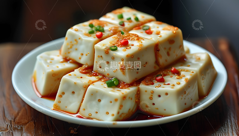高清大图下载【趣麦麦图】豆腐辣椒美食