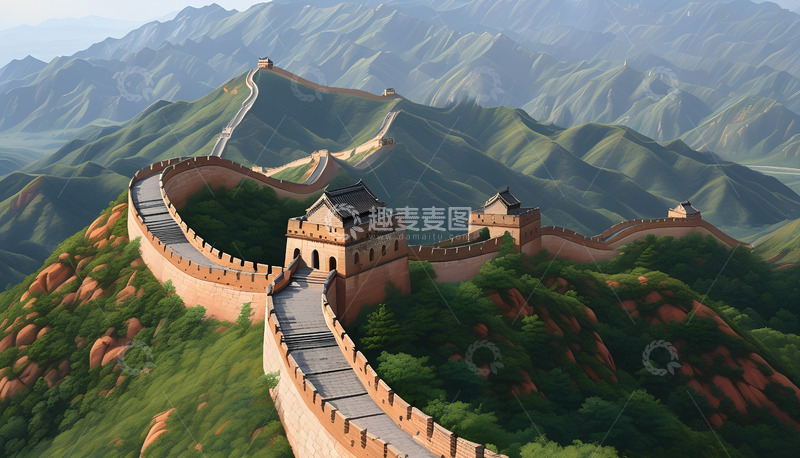 高清大图下载【趣麦麦图】大山长城山峰