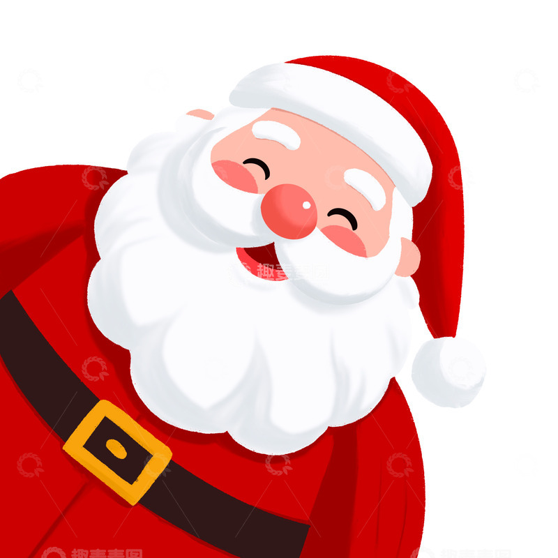 源文件下载【趣麦麦图】手绘圣诞节圣诞老人