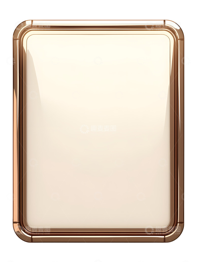 高清大图下载【趣麦麦图】卡通金属边框3D