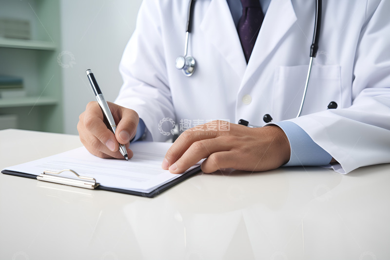 高清大图下载【趣麦麦图】医院写字的医生