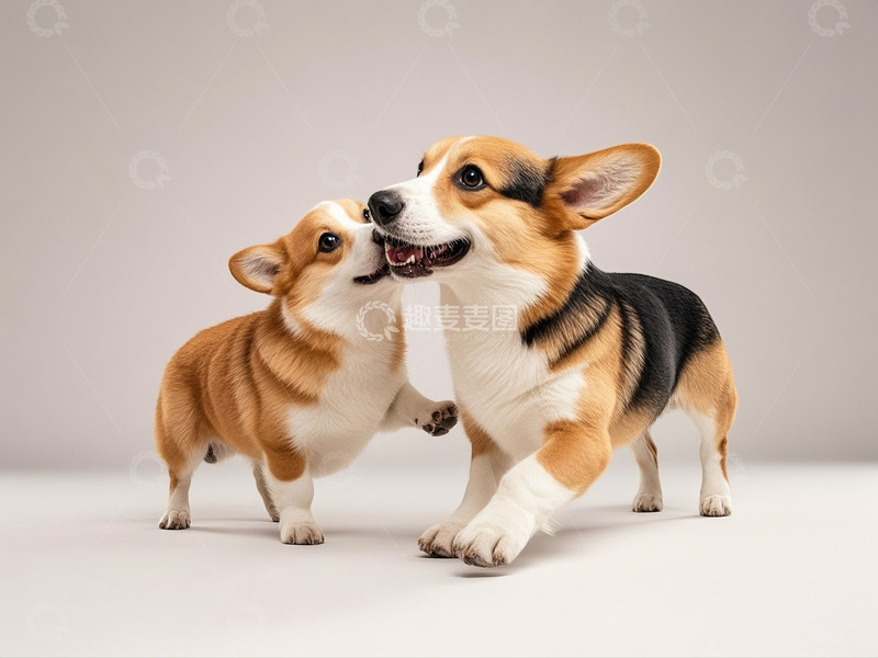 高清大图下载【趣麦麦图】俏皮柯基狗摄影