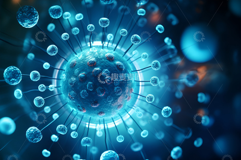 高清大图下载【趣麦麦图】未来科技球形细胞