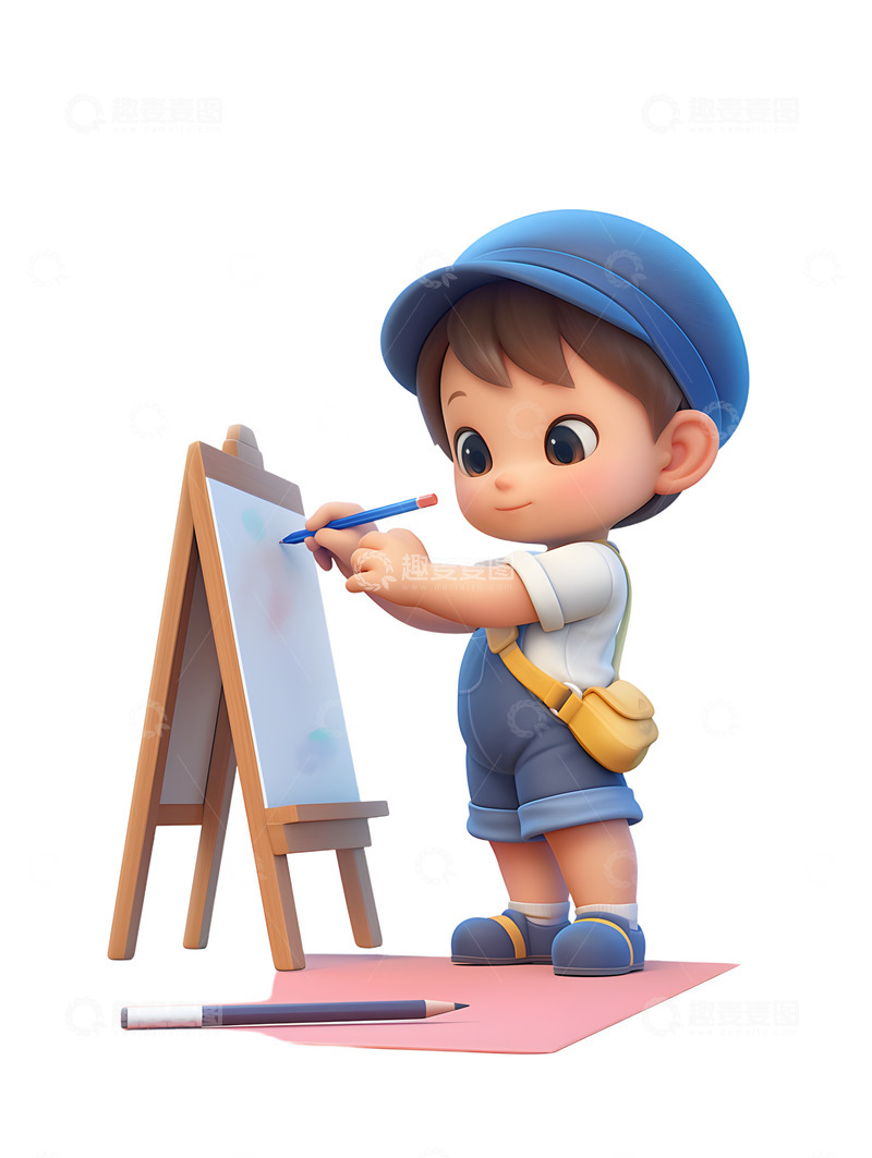 高清大图下载【趣麦麦图】卡通男哈子画设计稿