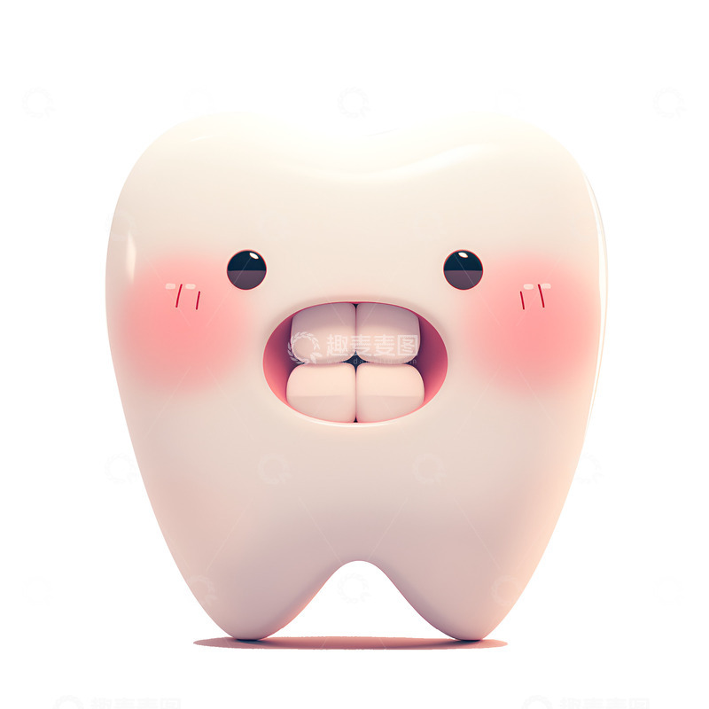 高清大图下载【趣麦麦图】卡通简约爱护牙齿