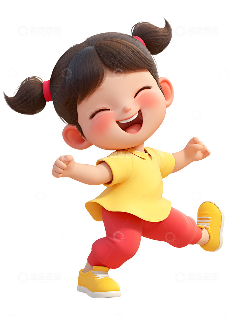 高清大图下载【趣麦麦图】跳舞的小孩图标