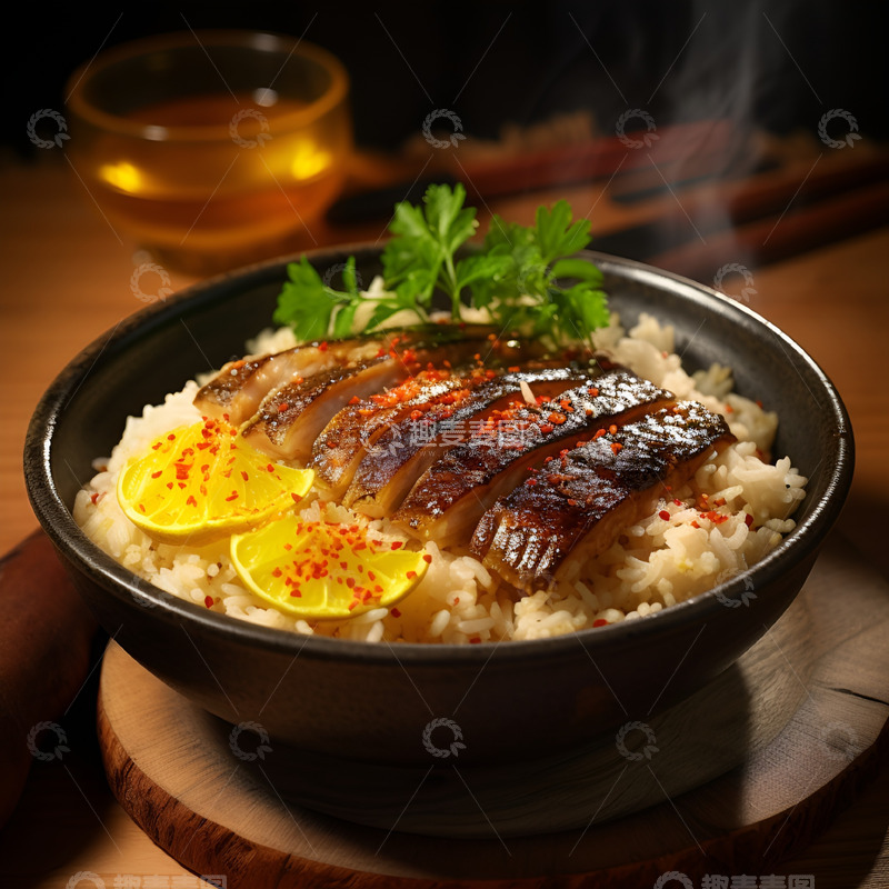 高清大图下载【趣麦麦图】烤鱼烧饭美食