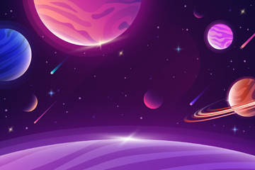 巨行星与流星轨迹