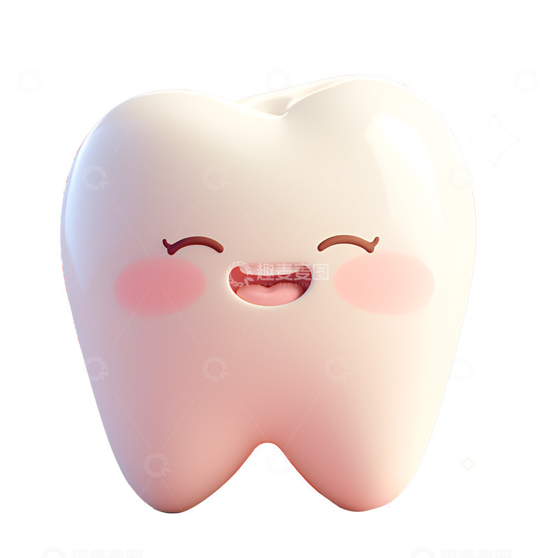 高清大图下载【趣麦麦图】卡通简约一颗牙齿