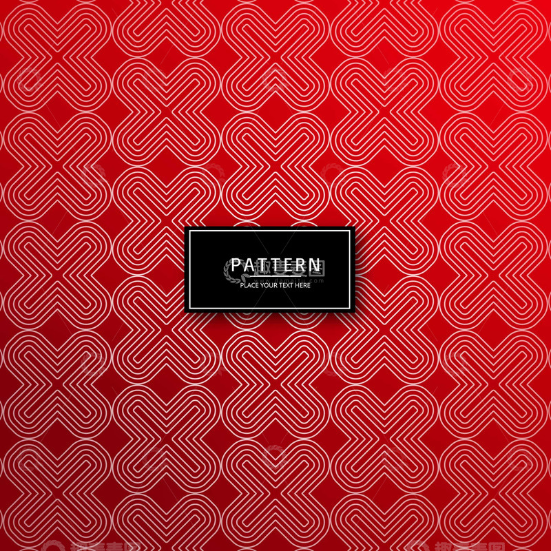 源文件下载【趣麦麦图】现代几何网格图案