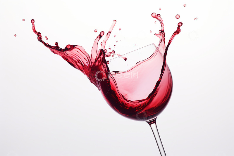 高清大图下载【趣麦麦图】红酒洒出酒杯