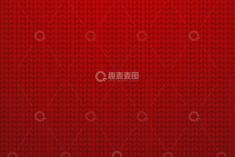 源文件下载【趣麦麦图】红色针织物均匀编织背景