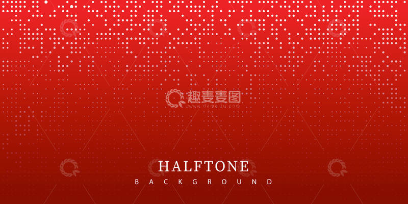 源文件下载【趣麦麦图】红色点阵科技背景