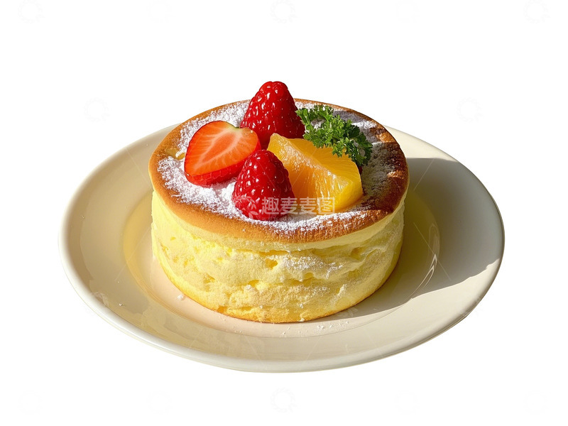 高清大图下载【趣麦麦图】草莓树莓舒芙蕾摄影素材