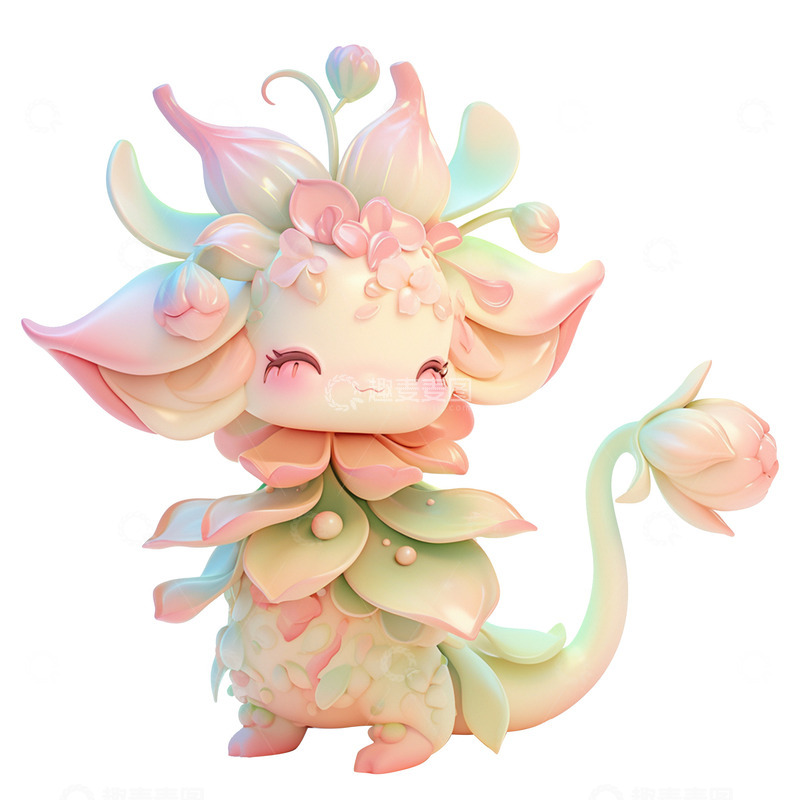 高清大图下载【趣麦麦图】卡通简约可爱的小花妖