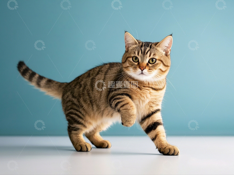 高清大图下载【趣麦麦图】可爱豹纹小猫摄影素材