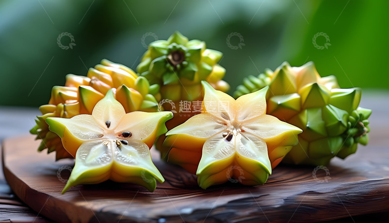 高清大图下载【趣麦麦图】水果六角黄色