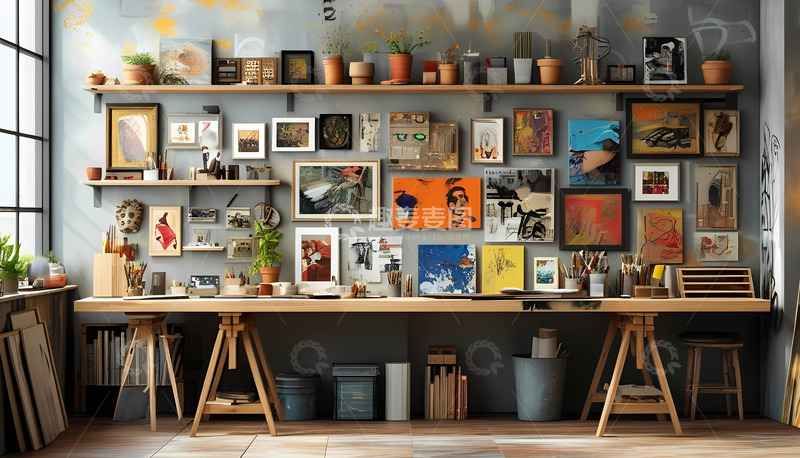 高清大图下载【趣麦麦图】房间柜子凳子