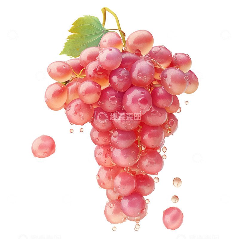 高清大图下载【趣麦麦图】卡通简约紫色的葡萄
