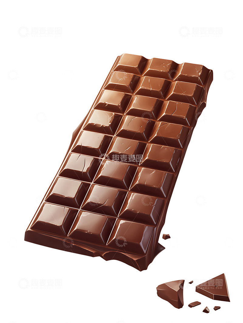 高清大图下载【趣麦麦图】卡通巧克力图标