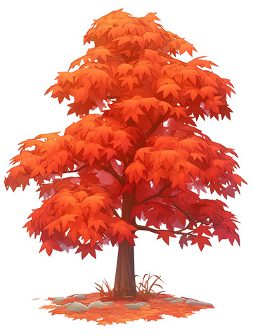 枫树枫叶卡通