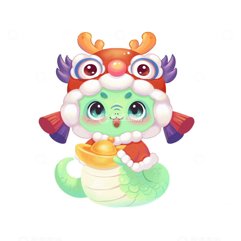 源文件下载【趣麦麦图】蛇年2025春节新年生肖