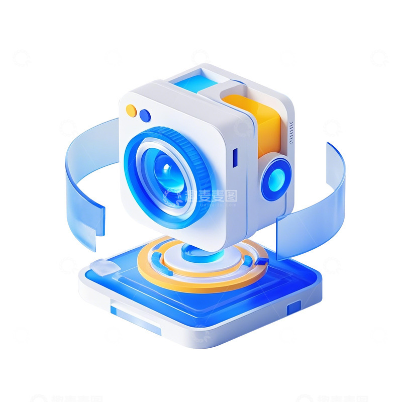 高清大图下载【趣麦麦图】立体3d科技icon图标素材1