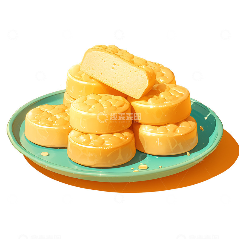 高清大图下载【趣麦麦图】卡通简约粗粮馍馍