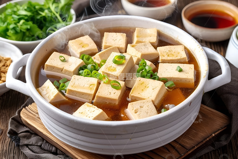 高清大图下载【趣麦麦图】一锅清蒸白豆腐