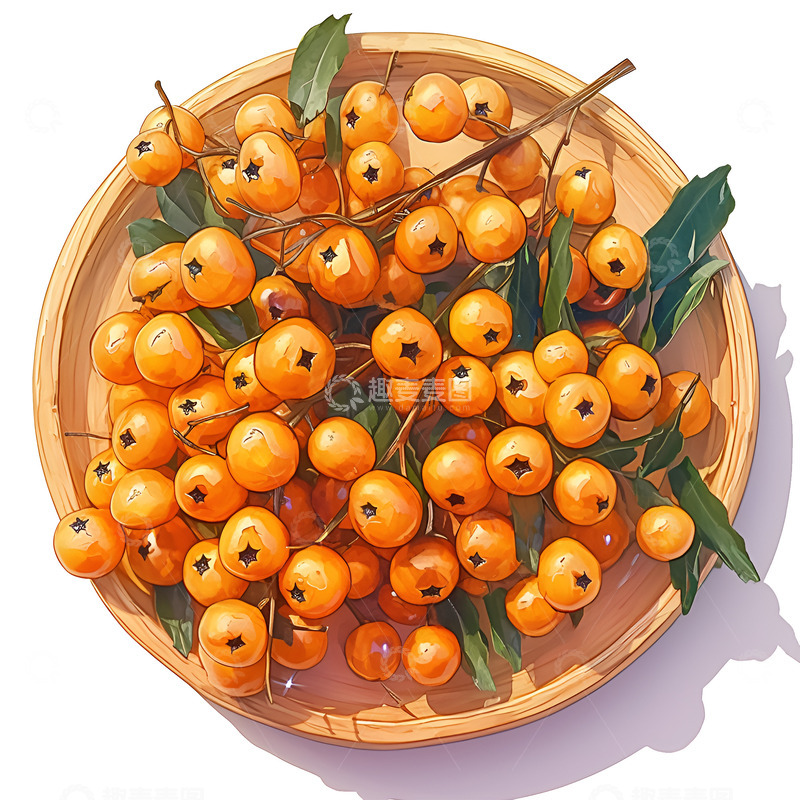 高清大图下载【趣麦麦图】卡通简约山楂果