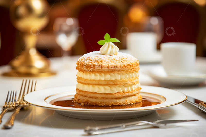 高清大图下载【趣麦麦图】美味的一盘蛋糕